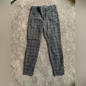 American eagle. Plaid skinny jeans